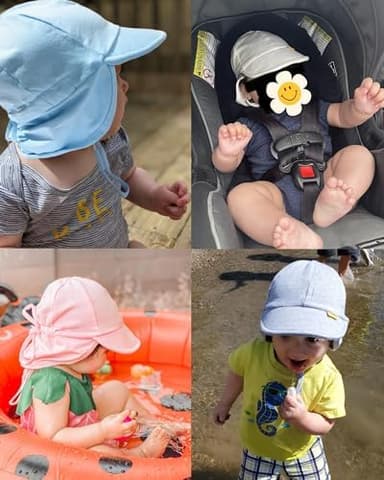 FURTALK Baby Sun Hat UPF 50+ UV Ray Sun Protection Cotton Toddler Hats for Boys Girls - Image 6