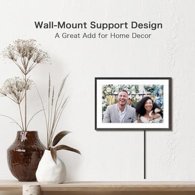 Digital Picture Frame, 10.1'' Frameo Digital Frame Wifi, 32GB Memory, 1280*800 HD Touch Screen Digital Photo Frame, Wall Mountable, Auto-Rotate, Share Instantly, Wedding, Birthday Gifts for Women, Mom - Image 6