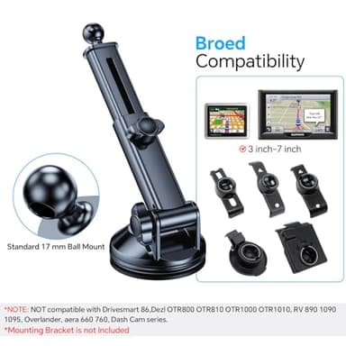 Coolpow for MagSafe Car Mount【Windshield+Vent+Dash】Magnetic Phone Holder for Car Phone Holder Mount Cell Phone Holders for Your Car Accessories Suction Cup Stand for Garmin GPS for iPhone 17 16 15 14 - Image 9