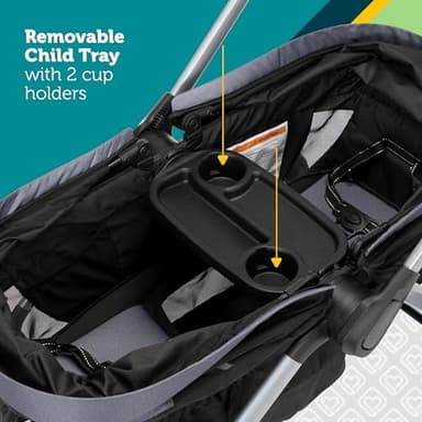 Safety 1st Summit Wagon Stroller for 2 Kids with Removable Tray in High Street - Image 12