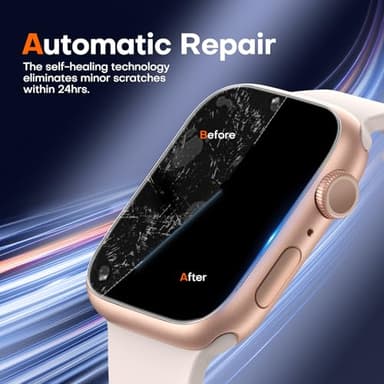 LϟK 8 Pack for Apple Watch Series 11/10 Screen Protector 42mm- Self-Healing TPU Screen Protector, Anti Scratch 0 Bubble, HD Touch Sensitive, Upgrade Flexible Film for iWatch S11/10 42mm - Image 6