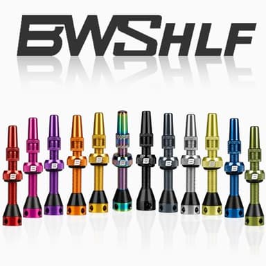BWSHLF Tubeless Presta Valve Stem 40/44/55/60/65/80/100 mm, Super Light Alloy Presta Valve Stem Kit with Valve Core Remover Tool and Valve Stem Caps - Multiple Color and Size Options(Pair) - Image 8