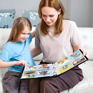 MaxGear 3.5 x 5 Photo Sleeves 30 Pack for 3 Ring Binder, Heavy-Duty Archival Photo Page Protectors Holds 240 Pictures, 4-Pocket Clear Picture Album Refill Pages - Image 8