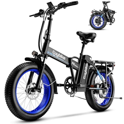 1000W Folding Electric Bike, 48V 20AH Large Removable Battery E Bike, 30+MPH, 60 Miles Max Range, 20" Fat Tire EBike for Adults, Adult Electric Bicycles for Commute Beach Snow,Dark Black - Image 1