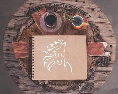 Horse Stencil – Reusable 5"x6" Plastic Template for DIY Painting, Airbrush, Scrapbooking, Drawing, and Crafts - Image 3