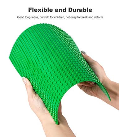 LVHERO 8 Pack Classic Baseplates Building Plates for Building Bricks 100% Compatible with All Major Brands-Baseplate, 10" x 10", Multicolored - Image 3