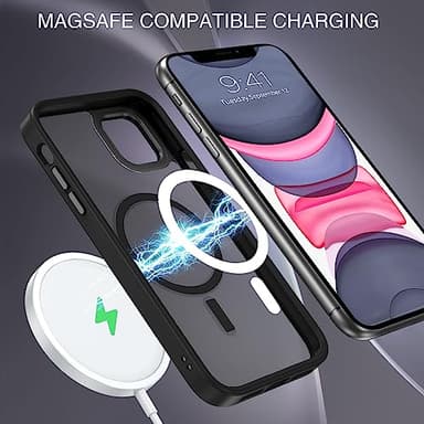 BENTOBEN for iPhone 11 Phone Case, Phone case for iPhone 11 Magnetic Case [Compatible with Mag Safe] Translucent Matte Slim Shockproof Anti-Fingerprint Protective Cover for iPhone 11 6.1’’ Black - Image 7