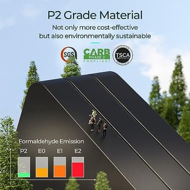 LINSY HOME 6 Drawer Dresser, Black Dresser for Bedroom, Modern Double Dresser Organizer, Black Wood Dresser Chest of Drawers for Living Room,Entryway and Hallway - Image 5