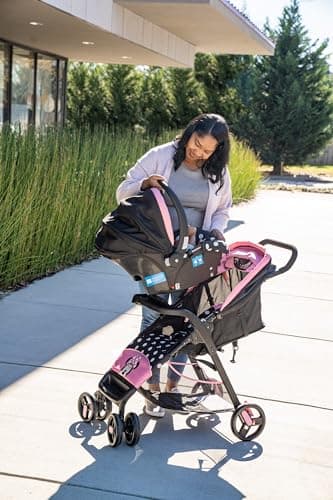 Disney Baby Mickey Mouse Simple Fold LX Travel System, Lift to fold compactly in Less Than a Second for Easy Storage; self-Standing When Folded, Mickey Blogger - Image 2