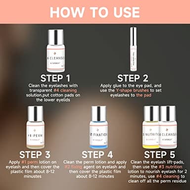 Lash Lift Kit, Eyelash Perm Kit, Professional Eyelash Curling Lash Extension Set, Glue Upgraded Version, Lash Extensions, Lash Curling, Semi-Permanent Curling Perming Wave Suitable For Salon - Image 5