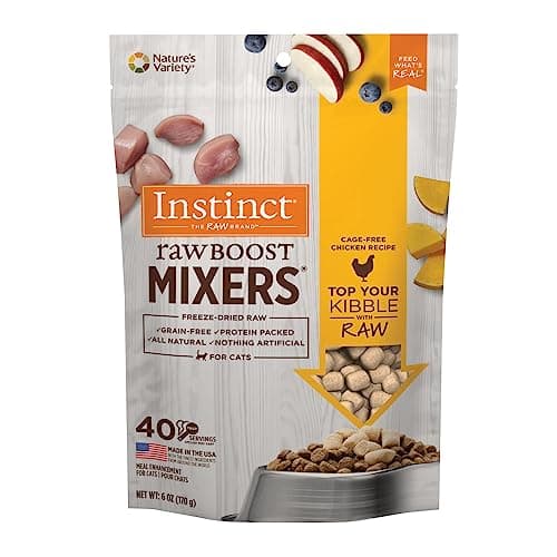Instinct Raw Boost Mixers Freeze Dried Raw Cat Food Topper, Grain Free Cat Food Topper 6 Ounce (Pack of 1) - Image 1