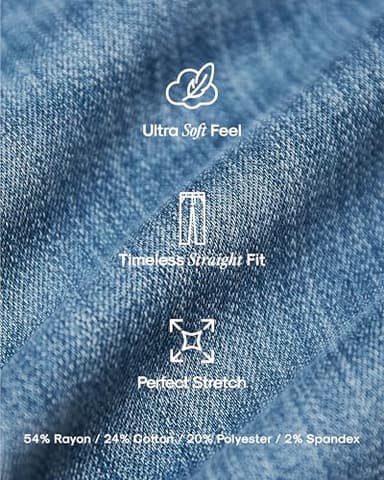 True Classic Mens Jeans – Stretch Jeans for Men, Straight Fit Men’s Stretch Jean, Straight Leg, High-Stretch - Medium Indigo, 34W X 34L - Image 7