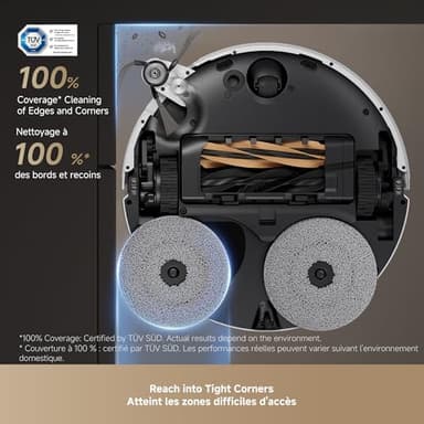 DREAME X50 Ultra Complete Robot Vacuum and Mop with Auto-Empty and Mop Self-Cleaning, 20,000Pa Suction, Obstacle Avoidance and 360° Navigation, Corner to Edge Deep Cleaning, Detangling Brush (White) - Image 5