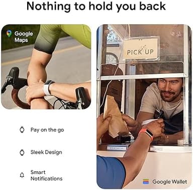 Fitbit Charge 6 Fitness Tracker with Google apps, Heart Rate on Exercise Equipment, 6-Months Premium Membership Included, GPS, Health Tools and More, Obsidian/Black, One Size (S & L Bands Included - Image 7