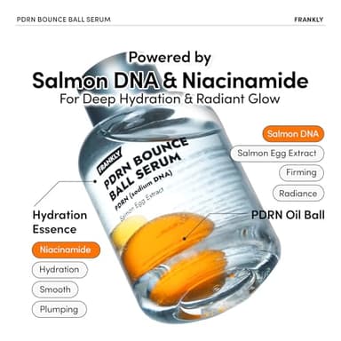 FRANKLY Salmon PDRN Bounce Ball Serum – PDRN Salmon DNA Serum for Plumping, Firming & Glass Skin | Glowing skin Booster | Lightweight, Non-Sticky Korean Skincare | 1.01 fl oz - Image 7