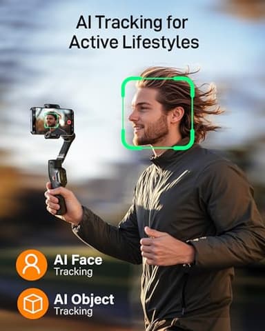 hohem iSteady X3 SE Gimbal Stabilizer for iPhone, Phone Stabilizer with Detachable Remote Control, Portable Foldable 3-Axis Phone Gimbal for Android & iPhone 16 15 Pro Max, Ideal for Travel Vlogging - Image 3