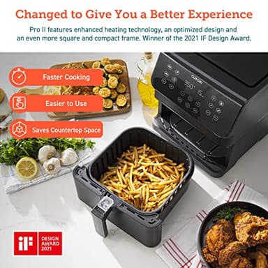 COSORI 12-in-1 Air Fryer 5.8QT, Toast, Bake, Nutrition Facts for 100+ In-App Recipes, AdaptIQ Tech Fast Cook, for Main & Side Dishes, Snacks, Leftovers, Detachable Square Basket, Dishwasher Safe - Image 2