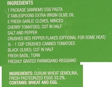 Compagnia Sanremo Pasta Italian Egg Tagliatelle Pasta - Non-Gmo, Free Range Egg Traditional Tagliatelle - 10 Oz (Pack Of 1) - Product Of Italy - Image 3