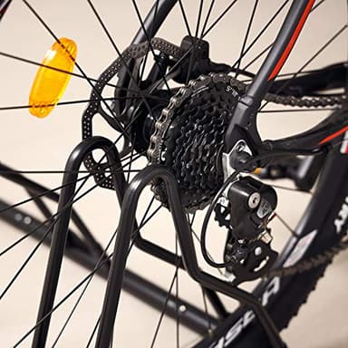 CyclingDeal Bicycle Floor Parking Rack Stand - for Mountain MTB Road Bike - Indoor Home Garage Storage - Classic 6 Bikes - Image 6