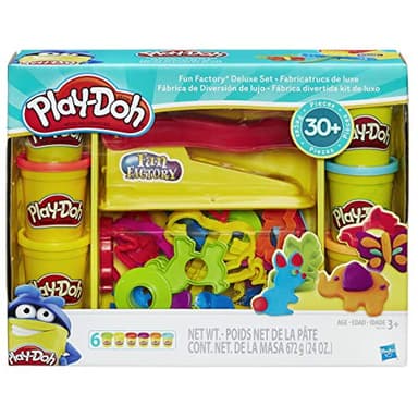 Play-Doh Fun Factory Deluxe Set, 31 Tools & 6 Cans, Back to School Gifts & Prizes, Kids Arts & Crafts, Preschool Toys, Ages 3+ (Amazon Exclusive) - Image 2