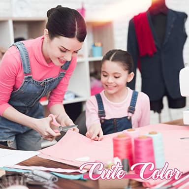 Scissors, iBayam 8" All Purpose Scissors Bulk 3-Pack, Ultra Sharp 2.5mm Thick Blade Shears Comfort-Grip for Office Desk Accessories Sewing Fabric Home Craft School Supplies, Right/Left Handed - Image 2