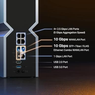 TP-Link Archer BE24000 Quad-Band WiFi 7 Router (Archer BE900) with Dual 10 Gbps Multi-Gig Ethernet Ports and LED Touch Screen,12 High Performance Antennas, VPN Supported, Free Expert Help - Image 5