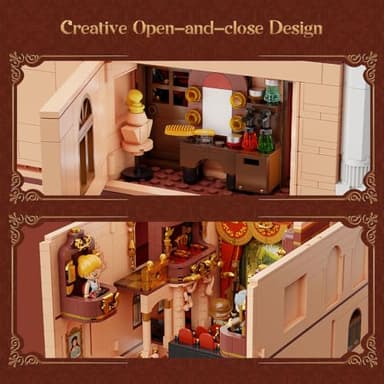 PANTASY Vintage European Grand Theater Building Set-Modular Model with Crystal Chandelier, Transparent Dome&Expandable Street Scenes Retro Collectible Theater Architecture for Adults &Home Décor Gift - Image 4