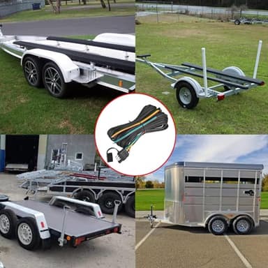 LIMICAR 25FT Trailer Wiring Harness Kit, 4 Wire Trailer Wiring with Nylon Net Tube Protection, 4 Pin 5 Way Plug Trailer Wire Kit for Enhanced Durability - Image 7