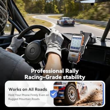 Rorhxia 3IN1 Car Phone Holder, Military-Grade 85lbs Strongest Suction Phone Holders for Your Car Dashboard/Windshield/Vent, Cellphone Holder Stand for iPhone 16 15 14 Pro Max Samsung and More - Image 5