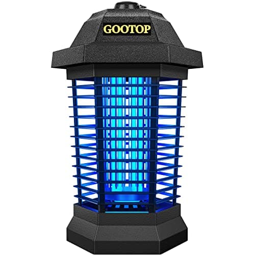 GOOTOP Bug Zapper Outdoor, Mosquito Zapper, 3 Prong Plug in Electric Fly Zapper, Mosquito Killer, Fly Traps, Flying Insects Zapper Indoor Outdoor 90-130V, 4200V, ABS Plastic Outer (Black) - Image 1