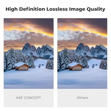 K&F CONCEPT 82mm Putter Variable ND Filter ND2-ND400 (1-9 Stops) 28 Multi-Layer Coatings Import AGC Glass Adjustable Neutral Density Filter for Camera Lens (Nano-X Series) - Image 3