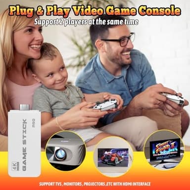 20000+ Wireless Retro Gaming Console, Retro Gaming Stick,Classic Retro Play Plug and Play Video Gaming Stick, 4K HD HDMI TV Game Stick (64G - Image 6