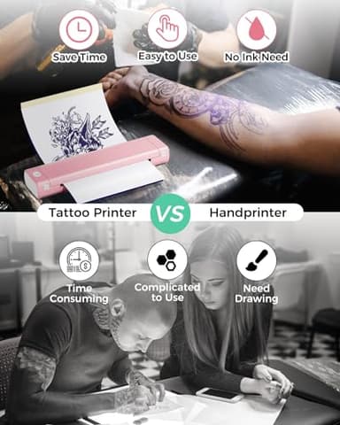 Phomemo Portable Printers Wireless for Travel, M08F Thermal Bluetooth Printer Support for 8.5"x11" US Letter, Small Inkless Printer Compatible with iOS, Android, Laptop for Car, Office, Home - Image 4