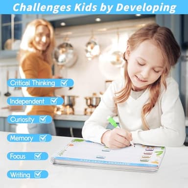 Preschool Learning Activities Educational Workbook: Preschool Handwriting Tracing Books | Autism Learning Materials | Alphabet Learning Toys | Pre k Workbooks | Montessori Busy Book for Kids Ages 3-5 - Image 7