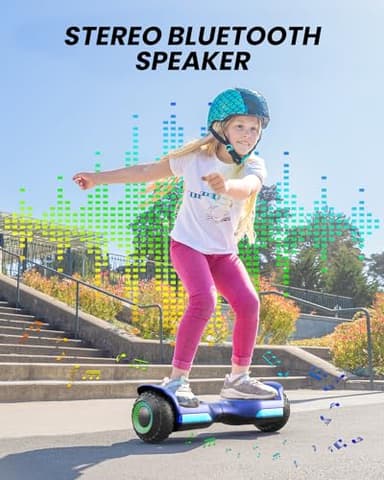 Gyroor Self Balancing Scooter New G13 All Terrain Balancing Scooter with LED Lights & 500W Motor, Self Balancing Off Road with Bluetooth for Kids ages 6-12 and Adults-Blue - Image 5