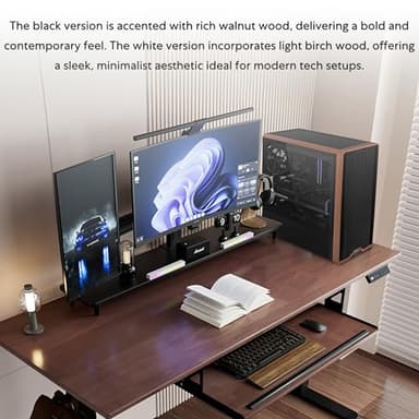 Lian Li LANCOOL 217 Genuine Walnut Wood Computer Case, Mid-Tower ATX PC Case with 5 Pre-Installed PWM Fans 2x170mm, 2x120mm & 1x140mm, Flexible PSU & Cable Installation - Black (LAN217X) - Image 5