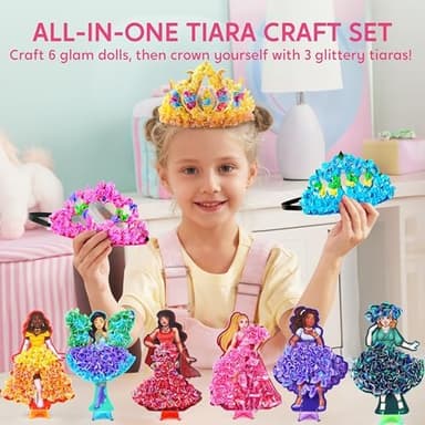 Klever Kits Poke in Fun Art Crafts for Kids Ages 4-8, Princess Dress-up, Art Activities, DIY Craft Kits, Birthday Gifts for Girls Ages 4 5 6 7 8+ - Image 3