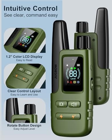 Jugbow Dog Shock Collar - 4500FT Dog Training Collar with Remote, IPX8 Waterproof Electric Dog Collar with 4 Training Modes, Security Lock, Rechargeable eCollar for 10-120lbs Small Medium Large Dogs - Image 5