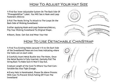 Pineapple&Star Sun Straw Fedora Beach Hat Fine Braid UPF50+ for Unisex (Large, Beige) - Image 7