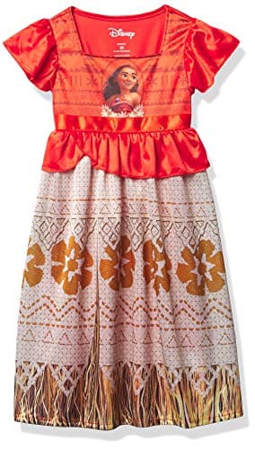 Disney Girls' Fantasy Gown Nightgown, Moana Ocean Princess 3, 4T - Image 1
