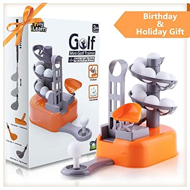 iPlay, iLearn Kids Golf Toys Set W/Left & Right Club Head, Boys Outdoor Sport Toy Age 3-5, Toddler Indoor Golf Ball Game, Child Exercise Active, Yard Play Birthday Gift 4 6 7 8 Year Olds Toddler Girl - Image 8