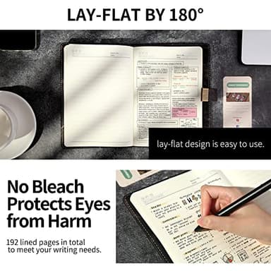 CAGIE Marble Diary with Lock for Girls, Waterproof Journal with Lock 192 Pages Secret Women Locked Diary with Pen, Password Locked Journals for Men and Boys, A5 Black - Image 4