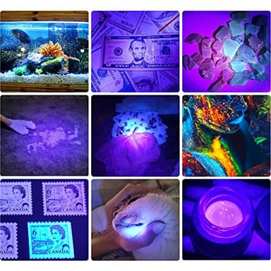 DARKBEAM UV 395nm Flashlight Ultraviolet led Light Blacklight Wood's lamp Portable 400nm Mini Detector for Dog/Cat Urine Pet Stains, Anti-counterfeiting Identification, Resin Curing, AA - Image 4