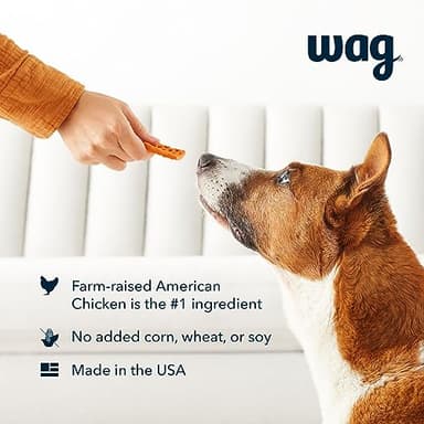 Amazon Brand - Wag Dog Treats, Chicken and Waffle Bites, 12 oz Resealable Pack of 1 - Image 3