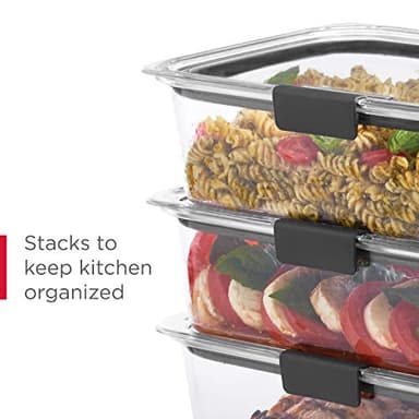 Rubbermaid Brilliance BPA-Free Airtight Food Storage Containers, 24-Piece Set, Easy for Meal Prep, Lunch & Leftovers - Image 6