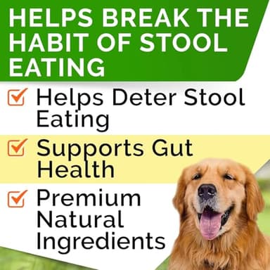 STRELLALAB No Poo Chews for Dogs - Coprophagia Deterrent with Probiotics, Enzymes & Breath Aid Support - Stop Dog Poop Eating (Turkey) - Image 2