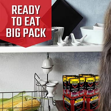 Jack Link's Beef Steak, Teriyaki - Protein Snacks, Meat Snack with 9g of Protein, Made with 100% Beef, Individually Wrapped Bulk Snack Pack, Keto Friendly - 1 Oz. (12 Count) - Image 4
