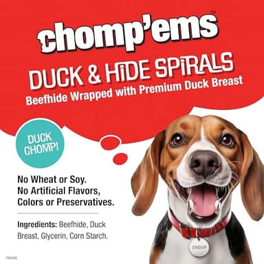 Chomp’ems Premium Beefhide Chews for Dogs, 2 Chews - Image 6