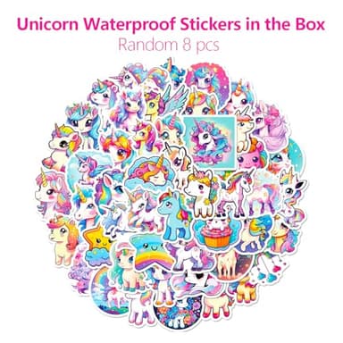 Toddler Bike Helmet with Knee Elbow Wrist Pads Guards,Pink Girls Bike Helmet for Ages 2-3-5-8-14,Sports Protective Gear Set for Bicycle,Skate Scooter,Rollerblading with Unicorn Sticker - Image 5