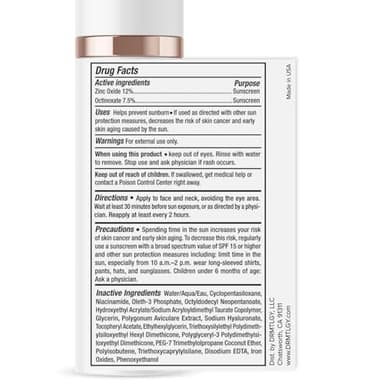 DRMTLGY Matte Tinted Moisturizer SPF 46 – Anti-Aging Face Sunscreen & Lightweight Makeup with Broad Spectrum UV Protection – Hydrating Skin Care & Face Moisturizer – 1.7 oz - Image 9